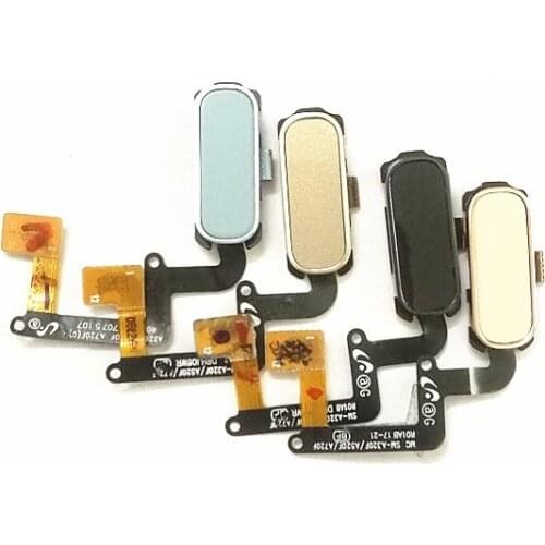 10pcs For Samsung Galaxy A3 A320 / A5 A520 / A7 (2017) A720 Touch ID Fingerprint Sensor Flex Home Menu Button Flex Cable