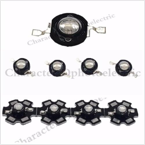 10PCS 3W LED High Power UV ultraviolet 365nm 380nm 395nm black LED Lamp Light