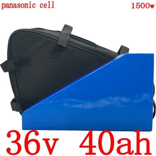 36V 500W 1000W 1500W battery pack 36v 40ah electric bike battery 36V 40AH lithium ion battery use panasonic cell with 5A charger