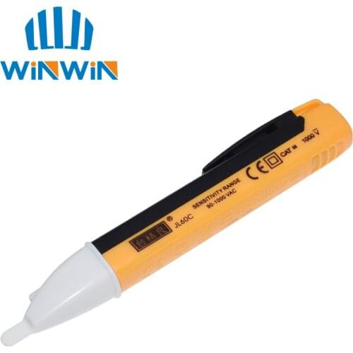 AC 110V 220V Voltmeter Voltage Probe Volt Meter Power Detector Tester Non-Contact Socket Wall Electric Indicator 90-1000V