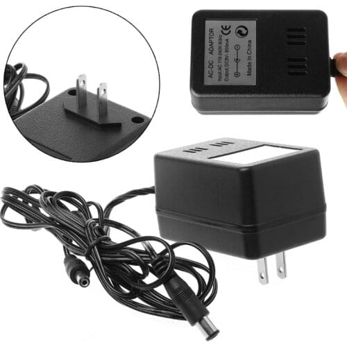US Plug AC Power Input is 110-240V 60Hz Output is DC 9V 850mA Adapter Cable For NES Super Nintendo SNES Sega Genesis