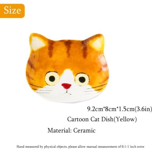 Creamic Cat Dish Lovely cake plate Snack Dish Restaurant Chic Dessert Fruit Plate Household products Dropshipping