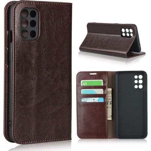 OnePlus 8T Case 6.55 inch 100% Natural Genuine Leather Skin Phone Case On For One Plus8T 1+8T KB2001 Flip Wallet Book Cover
