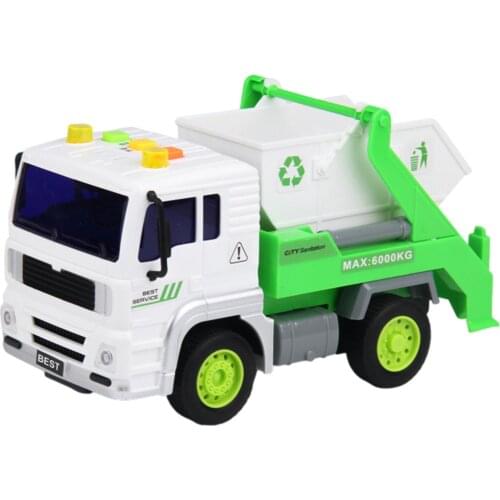 Sanitation Vehicle Kids Car Model Toy City Service Garbage Tank Truck Construction Truck Crane Toys Gifts For Boys Handsome