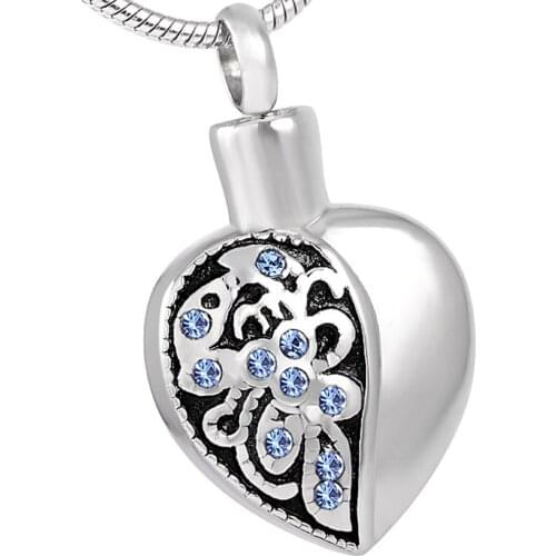 Ijd8318 Wholesale Vintage Fashionable Patterns Elegant Shape Stainless Steel Cremation Jewelry Pendant Necklace Women