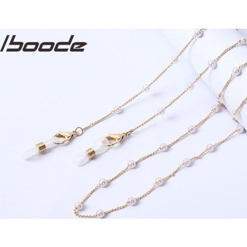 Fashion Pearl Glasses Chain Women Men Eyeglasses Cord Sunglasses Cord String Retainer Holder Eyewear Lanyard Neck Strap Rope
