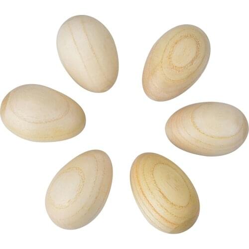 Set of 6 pcs Wooden Percussion Musical Egg Maracas Egg Shakers Musical Instrument Toy for Kids