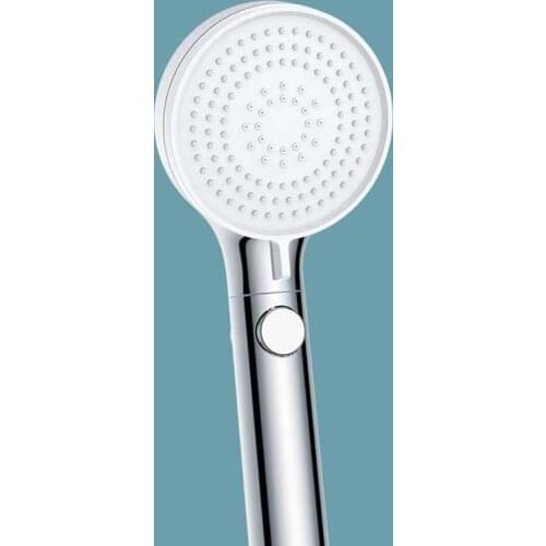 Pressurized Silicone Shower Head With Multi-Stage Adjustment One-Button Water-Stop Spray Nozzle