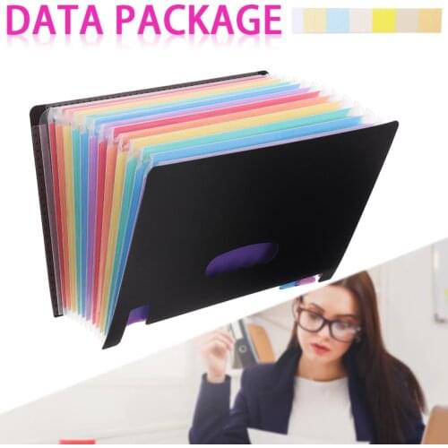 New Expanding File Box 13 Pocket A4 Large Plastic Classification Folder Document Organiser For Documents Business