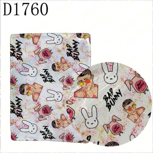 10pcs PVC 9.5*12.5cm printed Transparent Shaker Pocket Patterned Sealed Plastic pouch to DIY shaker bow D1760