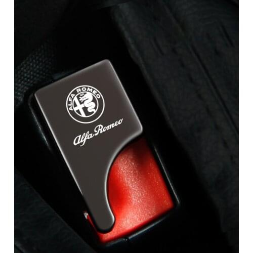 Safety Belt Buckles Car Seat Alarm Canceler Stopper Plug Buckle Clip for alfa romeo 159 147 156 giulietta 147 159 mito