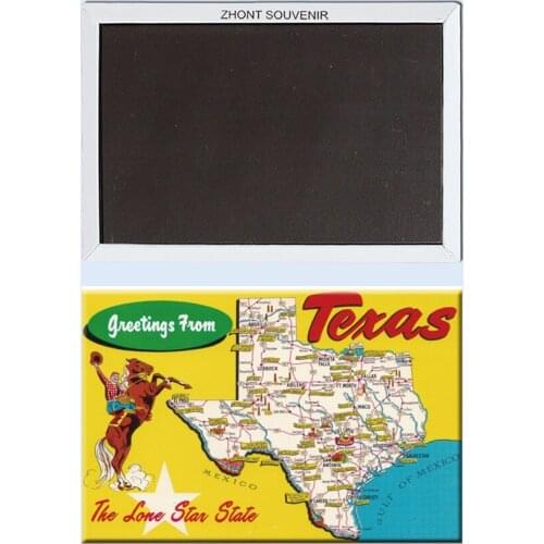Texas Fridge Magnets The lone star state Souvenir for Store 22195 Vintage Image