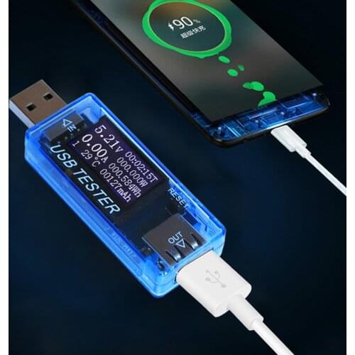 8 in1 QC2.0 3.0 4-30v Electrical Power USB Capacity Voltage Tester Current Meter Monitor Voltmeter Ammeter Battery Test