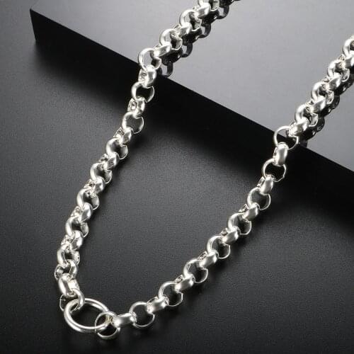 ZMFashion Unique Thick Link-chain Necklace For Women Men Punk Hip Hop High Quanlity Stainless Steel Charm Clavicle Jewelry Gifts