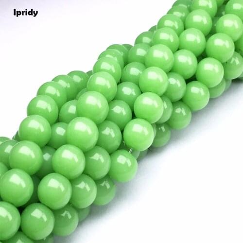 1 Strand/lot Jade Natural Quartz Crystal Glass Smooth Transparent Round Beads 4mm 6mm 8mm 10mm 12mm