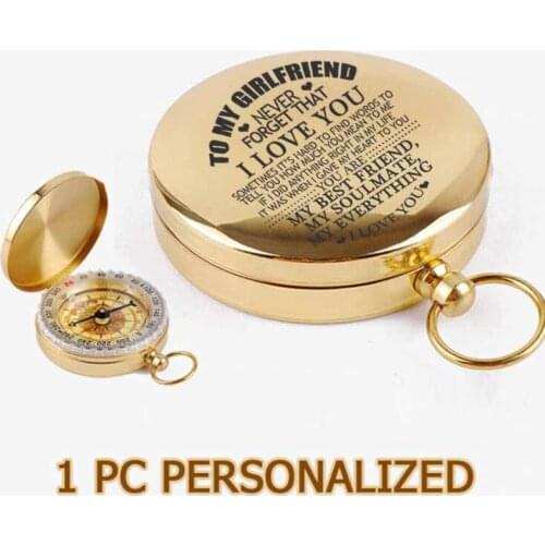1pc Cusotmized Engrave Compass For Son Dropshipping Personalized Christmas Gifts Navigator Functional Compass 2021 ZNZ006