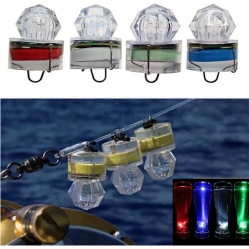 1 Pcs Led Fishing Lure Light Diamond Night Fishing Set Fish Light Underwater Light Fishing Tools LM