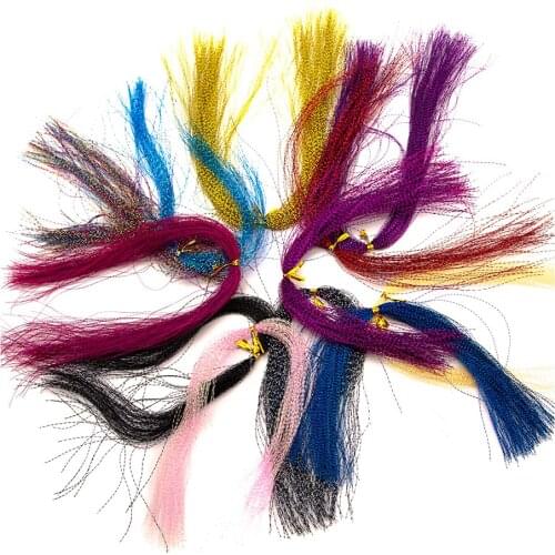 10pcs Colorful Crystal Fly Fishing Lines Fly Tying Material for Fishing Lure