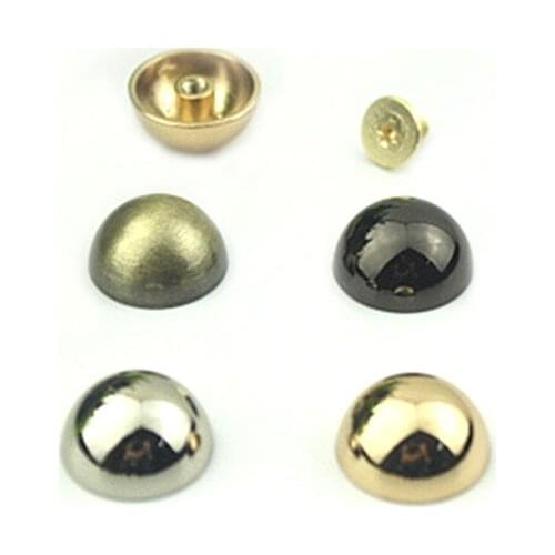 100pcs Dome Rivet Screw Spike Studs Punk Spots Garment Leather Craft Belt Wallet Decoration Parts 8/10/12/15 mm