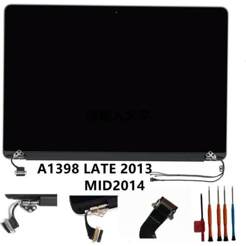 12PIN 661-8310 A1398 LATE 2013 MID2014 LCD DISPLAY FOR MacBook Pro RETINA A1398 EMC 2674 2745 2876 2881 LCD Display Assembly New