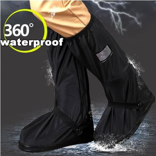 2018 Thicker Non-slip Boots Covers Waterproof Rain Shoes Covers Adjusting Tightness Cycling Bike Motorcycle Riding Shoe Cover