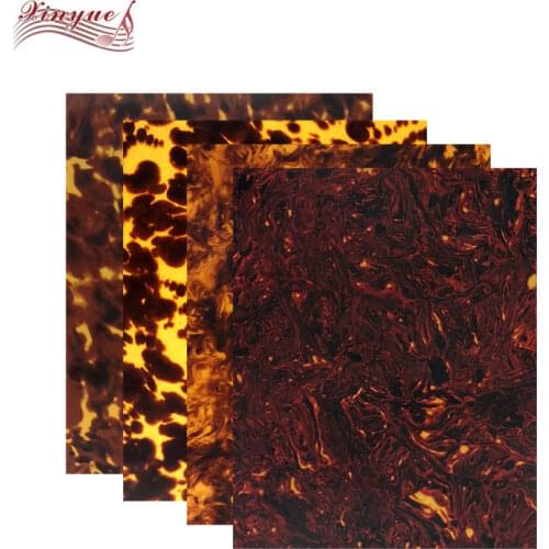 Free ship 29cmx19cm Quality Acoustic Guitar Pickguard Material Tortoise Blank Sheet Self Adhesive Scratch Plate
