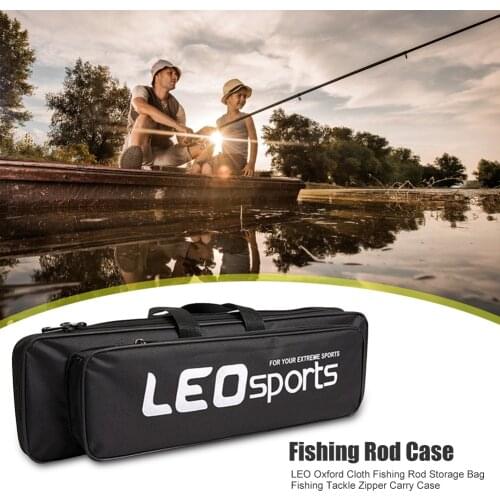Tackle Zipper Carry Pouch Fishing Case Storage Bag Compression Resistance Oxford Cloth Fishing Rod Outdoor Fishing