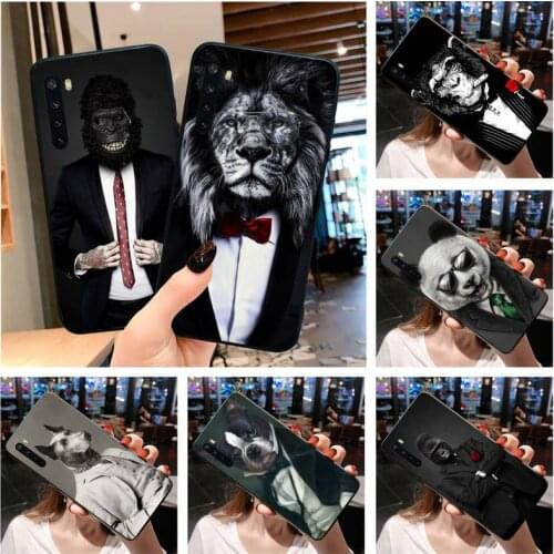 Shirt And Tie Man Animal Phone Case for Xiaomi Mi Note 10 Lite Mi 9T Pro xiaomi 10 10 CC9 Pro