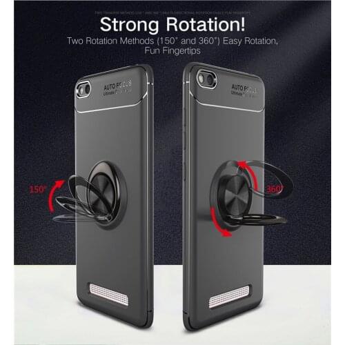 Xiaomi Redmi 4A Case Redmi4A Car Holder Stand Magnetic Bracket Finger Ring Silicone TPU Case For Xiaomi Redmi 4A Coque Capa