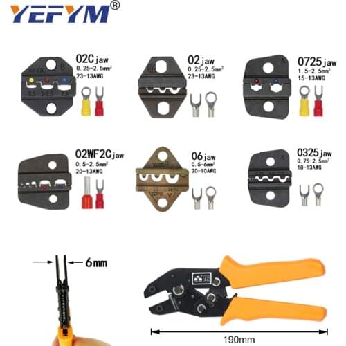 Crimping pliers SN jaw (jaw width 6mm/pliers 190mm) for most types insulation terminal SN-02C SN-0725 SN-02WF2C
