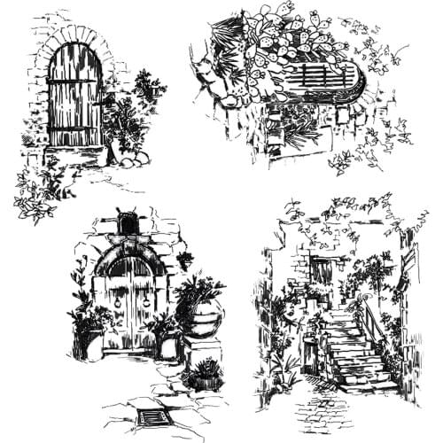 DABOXIBO The Scenery Outside The Window Clear Stamps Mold For DIY Scrapbooking Cards Making Decorate Crafts 2021 NEW Arrival