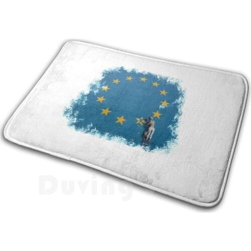 Eu Carpet Mat Rug Cushion Soft Banksy Eu Graffiti Dover Uk Street Art Street Vandalism Politics Spray Paint