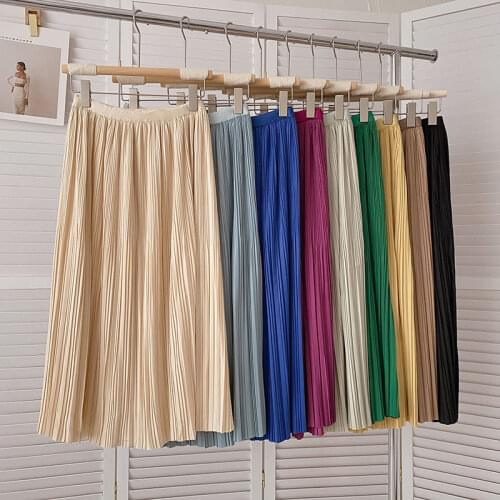 GUUZYUVIZ Women's Pleated Skirts