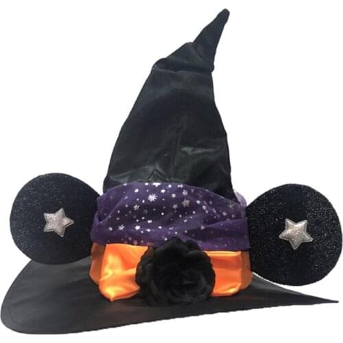 Halloween Wizard Witch Hat Masquerade Party Black Cap Fancy Dress Costume Cosplay Accessory Decor