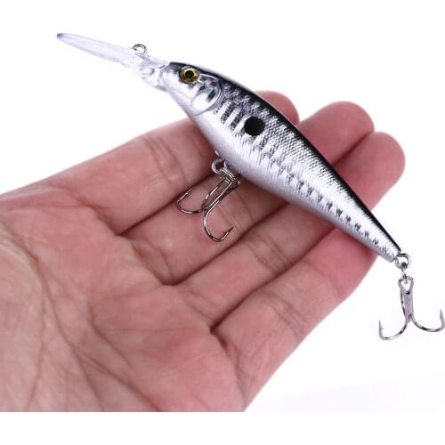 HENGJIA 1pcs Fishing lure Bass Pesca Bait Minnow 11cm 10g Jerkbait Deep Diving Swim Wobblers Crankbait Artificial Hard Bait