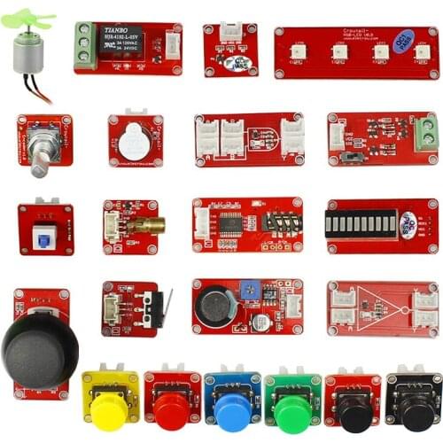Elecrow Crowtail Learners Kit Input an Output Function Switching Transducer DIY Modules Combination Kit for Arduino Programming