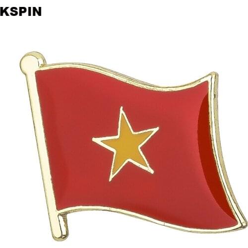 Vietnam flag pin lapel pin badge 10pcs a lot Brooch Icons KS-0212