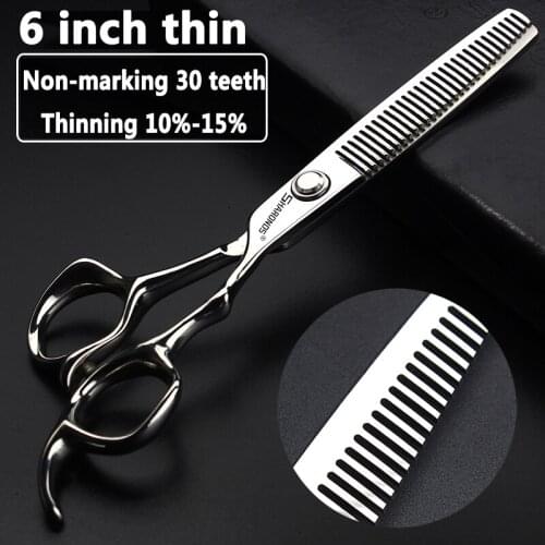 New 6 inch set Scissors for beauty salon stylist hair scissors set barber accessories precision scissors haircuts Custom logo