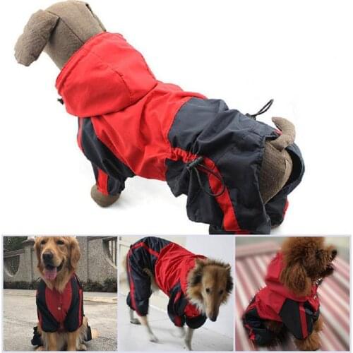 New Style Portable Pet Raincoat Hooded Design Breathable Waterproof Dog Four-legged Raincoat for Outdoor Rainy Dogs Clothes