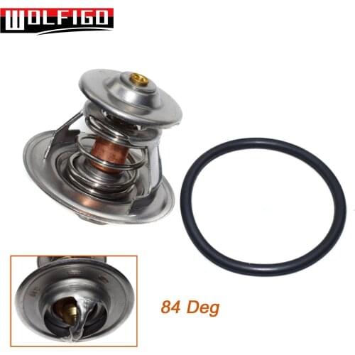 WOLFIGO New Engine Coolant Thermostat For SEAT CORDOBA IBIZA II VW GOLF II J-ETTA POLO VENTO 030121113, 030121113A, 030121113B