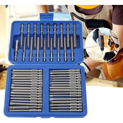 Screwdriver 50pcs Steel Electric Screwdriver Bits Slot Cross U-shaped Hex Bits Socket Rotary Power Tool Kit Herramientas