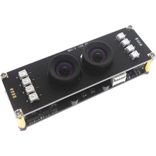 Wide dynamic 2 million pixel two ID binocular camera module Living body detection Face recognition depth detection HBV-1821