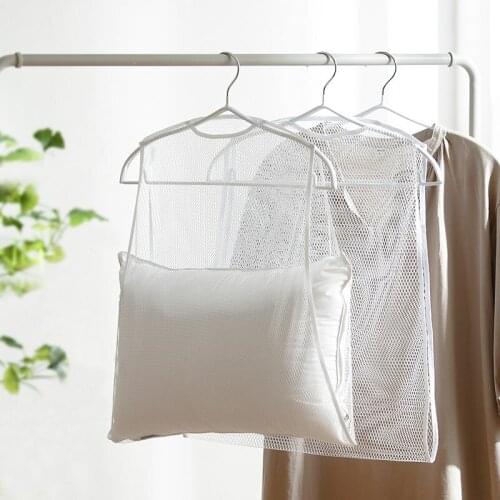 Drying pillow hanger balcony drying rack household multifunctional drying pillow doll net bag drying pillow