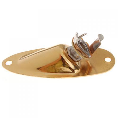 Tooyful Iron and Copper Gilded Gold Output Jack Socket for Electric Guitar Stratocaster Replacement Accessories