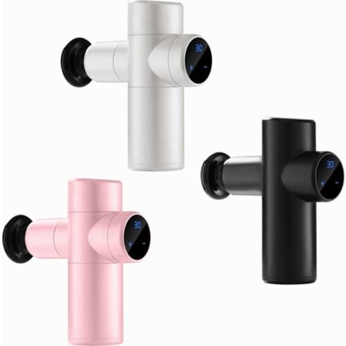 LCD Touch Screen Massage Gun Fascia Gun Sport Therapy Muscle Massager Body Relaxation Pain Relief Slimming Shaping Mini Massager