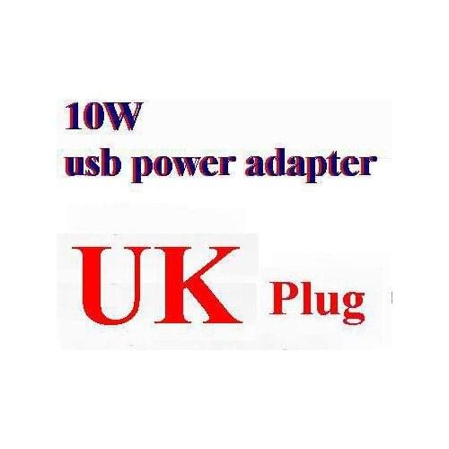 100pcs/lot* 2.1A 10w usb power adapter UK Plug USB Power AC Adapter Wall charger For iPad iPhone / samsung