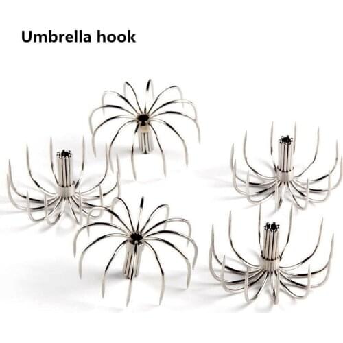 100pcs Squid Octopus Special Hook Stainless 12 Needles Umbrella Large Fishhook Saltwater Boat Fishing Accessories Pesca Sea Tool