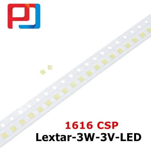1000pcs Original Lextar LED 1616 Light Beads Cool white NEW High Power 3W 3V 190LM For LED LCD TV Backlight Application CSP