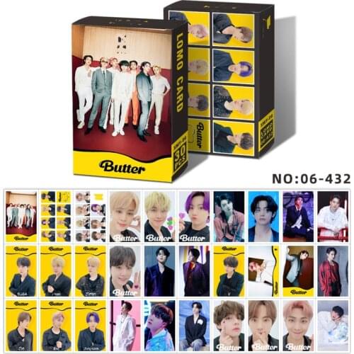 30PCS NEW KPOP South Korean Groups Bangtan Boys Album Poster Lomo Cards Butter Map of The Soul Card Photocard Lomo Cards Gift