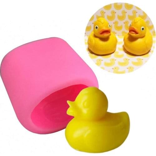 3D Rubber Duck Soap Mold, Yellow Duckie Silicone Chocolate Fondant Mold for Baby Shower Cake Topper Decoration Candle Bath Bomb